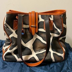 Dooney and bourke giraffe print bag